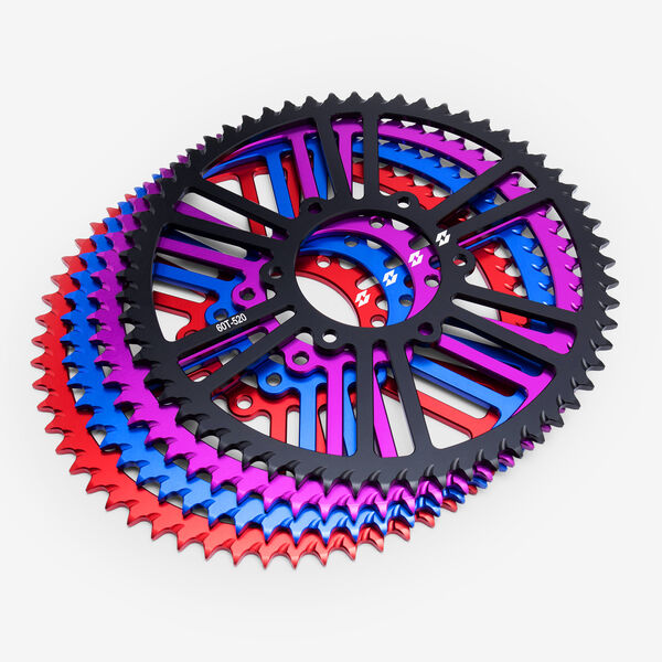 Full-E Charged Rear Sprocket 520-60T for Komodo Purple