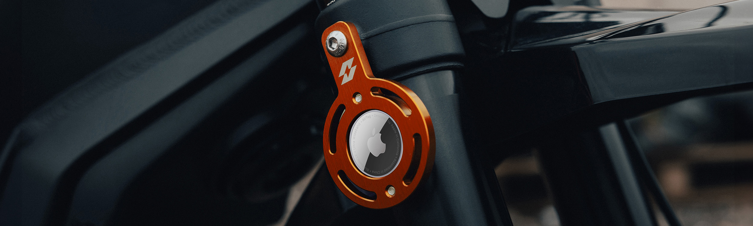 Full-E Charged Secure Airtag™ Bracket Orange