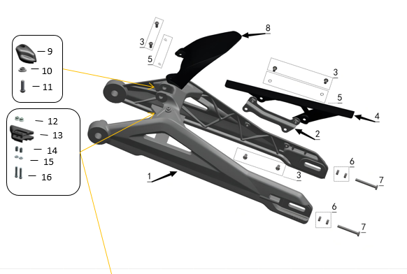 SWINGARM ASSEMBLY