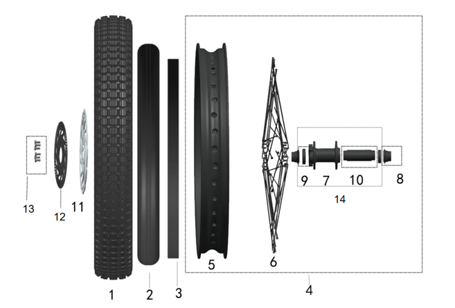 FRONT WHEEL ASSEMBLY