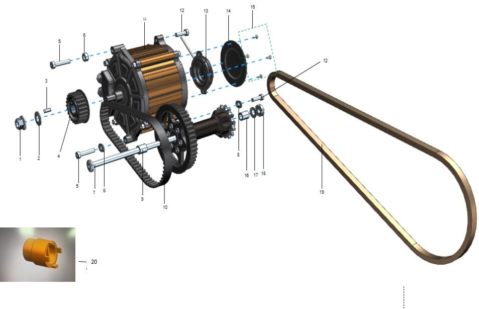 MOTOR AND GEAR BOX ASSEMBLY AUXILARIES