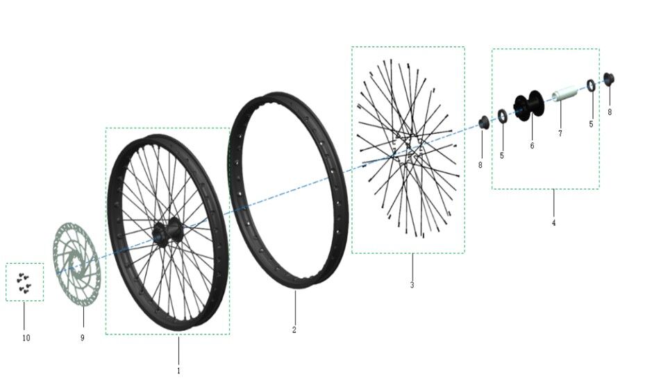 FRONT WHEEL ASSEMBLY