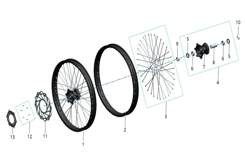 FRONT WHEEL ASSEMBLY