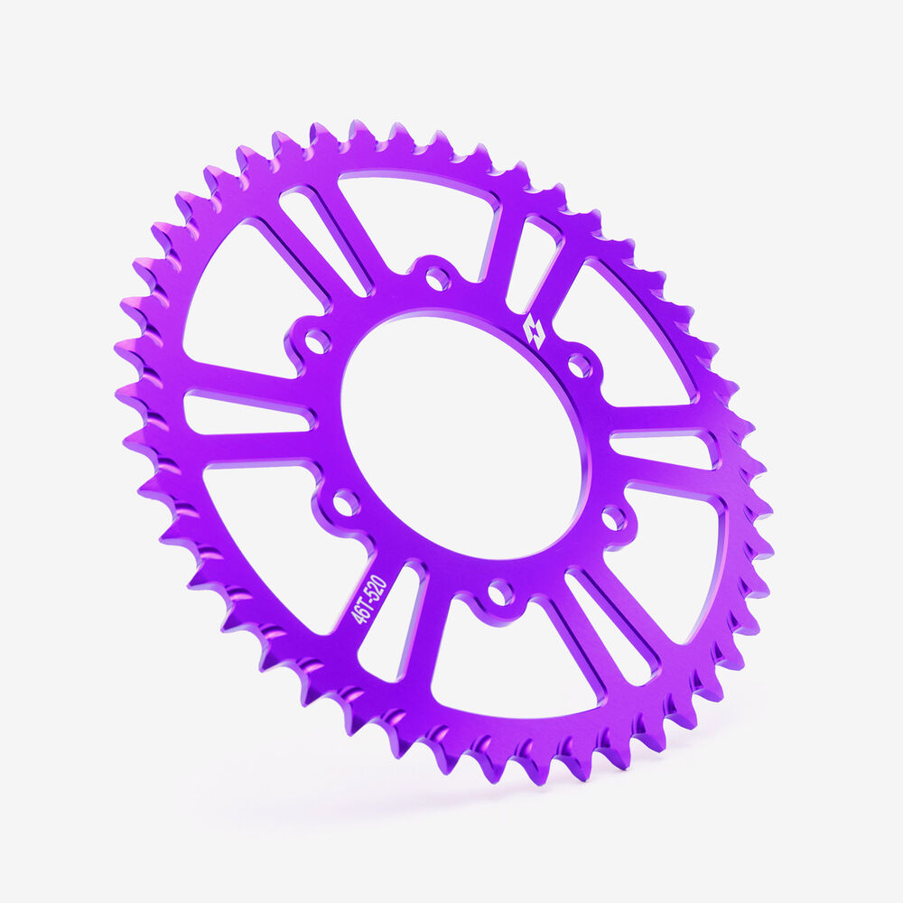 Full-E Charged Rear Sprocket 520-46T for Komodo / Ultra Bee Purple