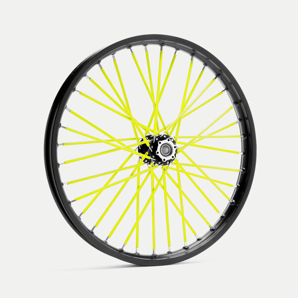 Lextek Yellow Spoke Wraps 215mm (20pcs/Set)